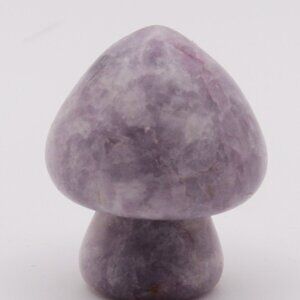 ✨ Amethyst Mushroom Crystal Carving – Polished Stone ✨